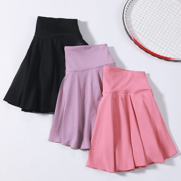 Yoga Set Tennis Skirt Anti-Exposure Fake Two-Piece Running Skort