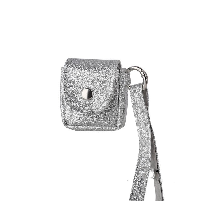 Simple And Niche Silver Wireless Headphone Case