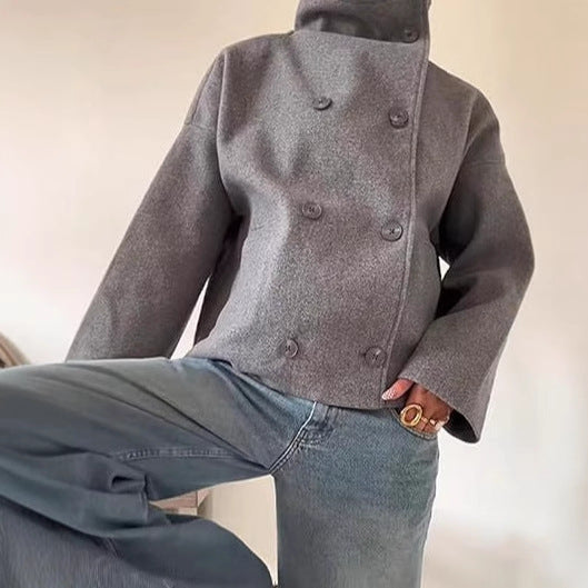 Womens High-End, Sophisticated Short Double-Faced Coat For FallWinter