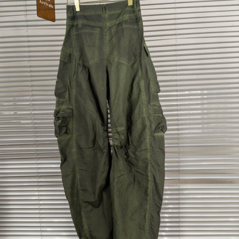 Multi-dimensional Design Hot Girl Style Distressed Polyester Overalls