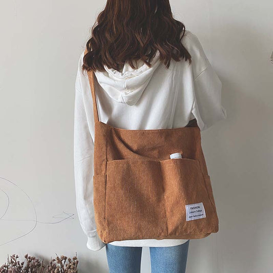 Women's Large-capacity Canvas Diagonal Shoulder Bag All-match