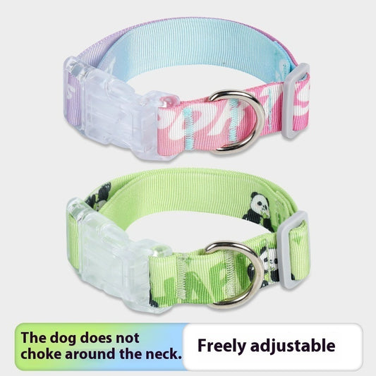 Dog Collar Cartoon Gradient Printing Adjustable