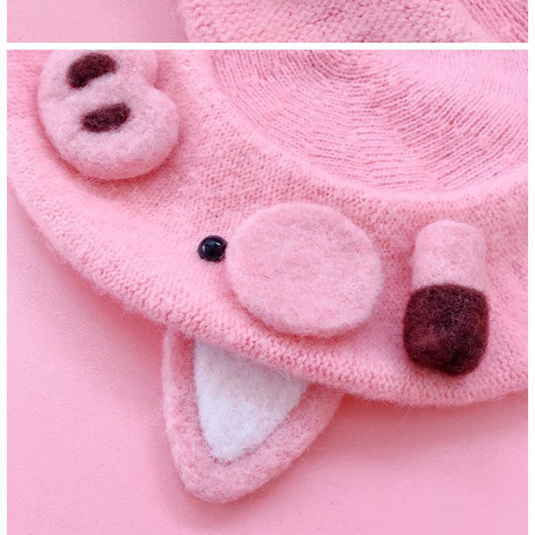 Exquisite Pig Girl Handmade Bud Hat