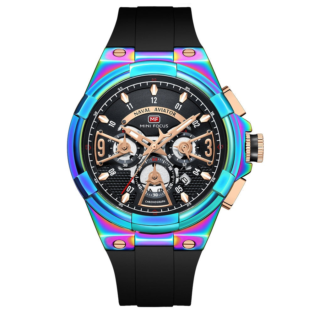 Casual Waterproof Quartz Floating Hollow Surface Watch