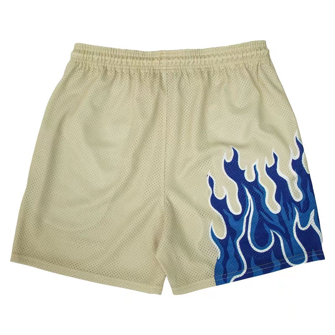 New Men's Flame Shorts Fast Drying For Fitness