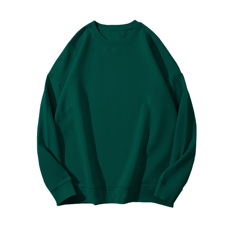 Dame Sweater i Ensfarvet med Pelsdetaljer