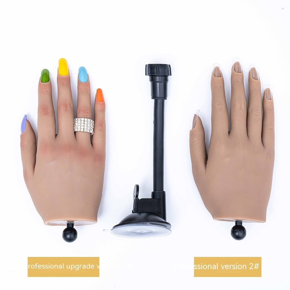 Manicure Practice Silica Gel Practice Prosthetic Hand Props Model