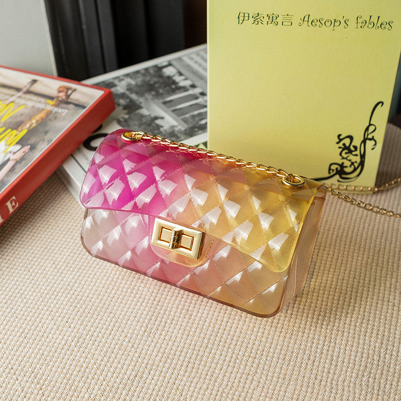 Colorful Transparent Jelly Bag Ladies Mobile Phone