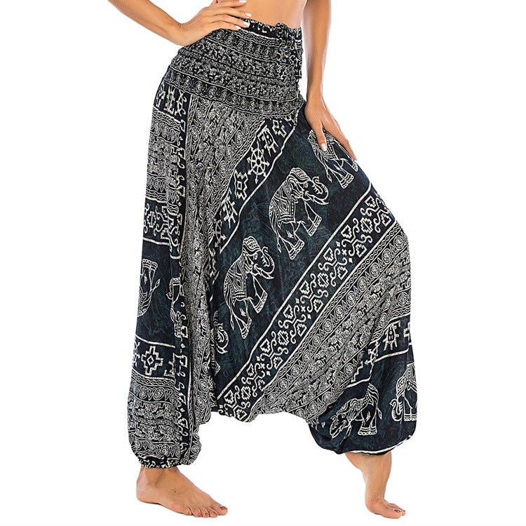 Loose-fitting Rayon Casual Harem Yoga Pants