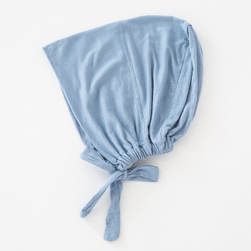 Women's Fashion Solid Color Lace-up Bottoming Hood