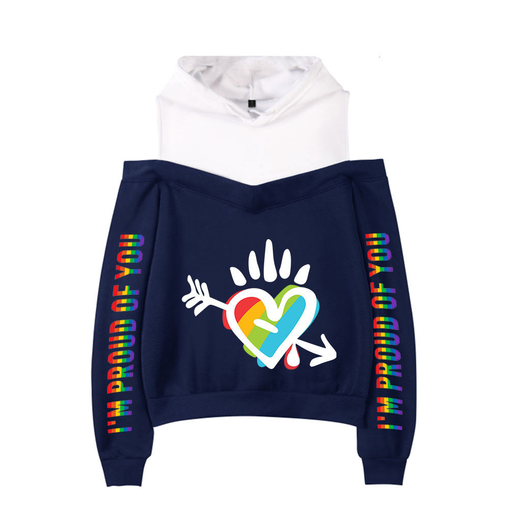 New Sexy Off-the-shoulder Hoodie For Women