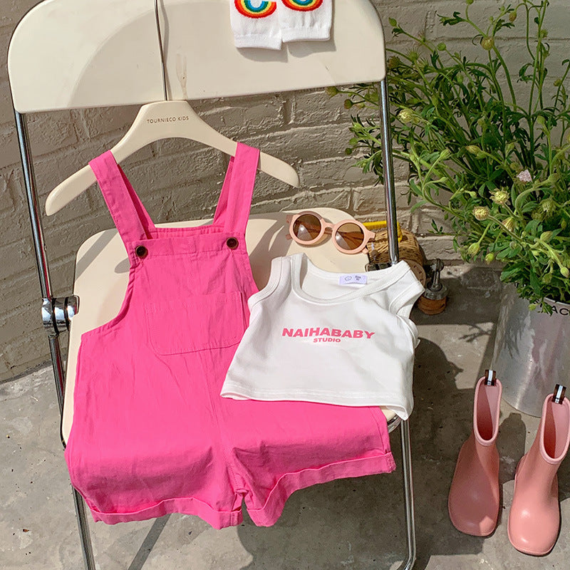 Children's Korean-style Casual Overalls For Children Boys And Girls