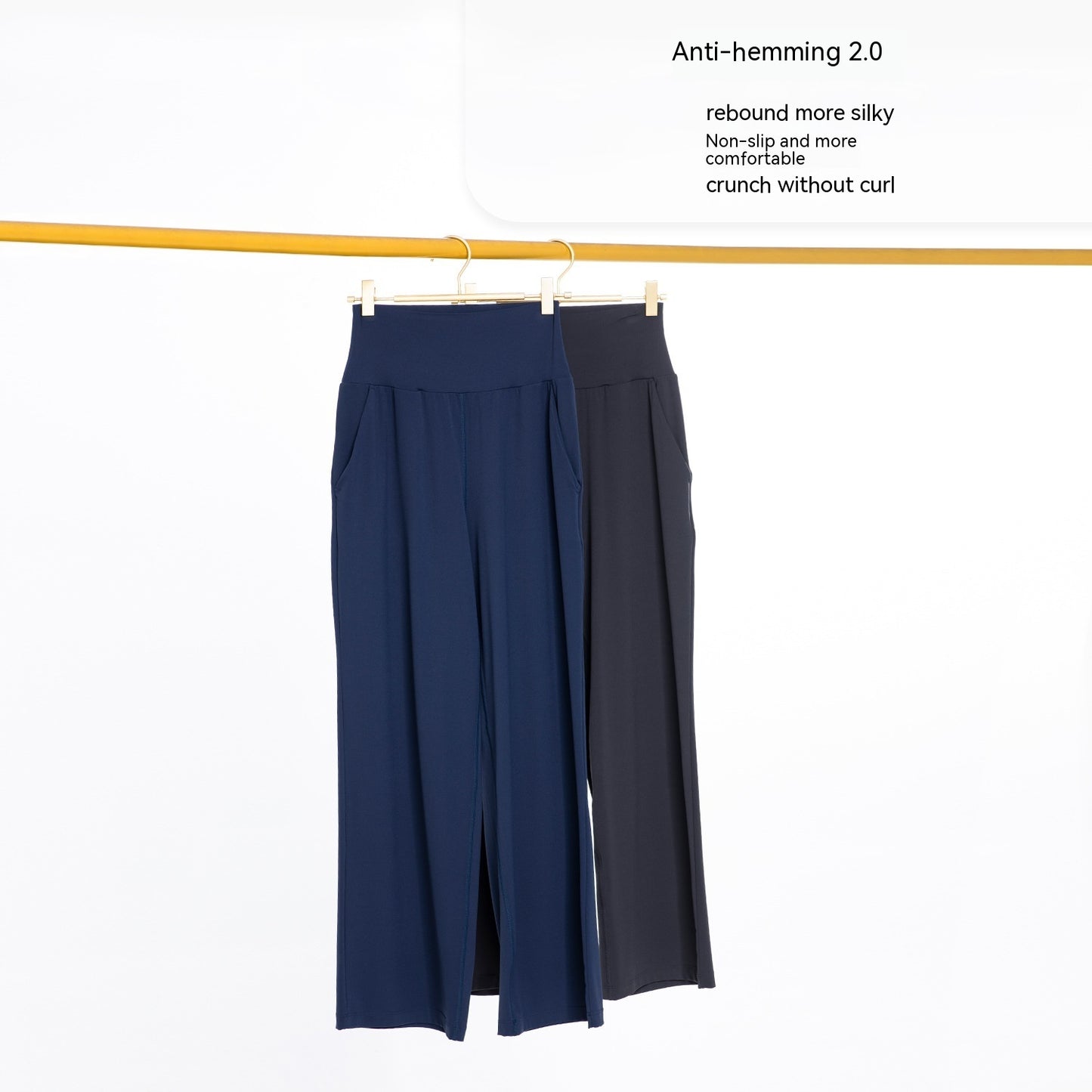 High Waist Hip Lift Yoga Wide-leg Pants Draping Slim Straight Breathable Sweat Absorbing Casual Sports Pants