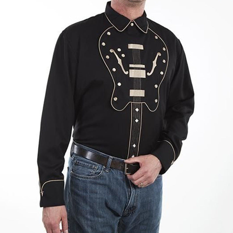 Fashion Loose Printed Shirt American Western Style