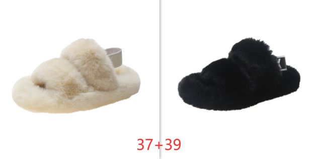 Zenda Vilde Hjemmesko i Pels til Kvinder