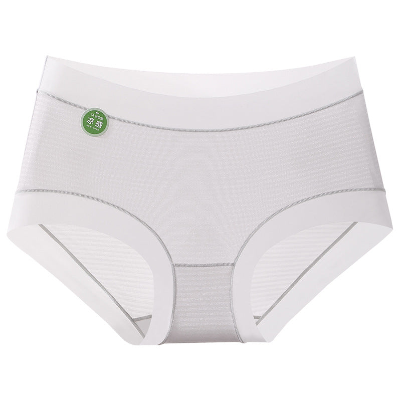 Summer Ultra-thin Striped Underwear Women's Cotton 7A Antibacterial Crotch