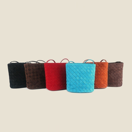 Leather Women's Casual Zip Crossbody Bag