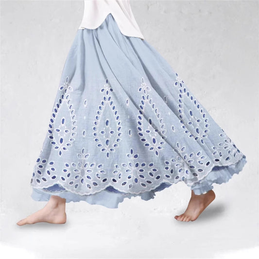SpringSummer Fashion New Arrival Womens Big-Flared 3D Printed Skirt