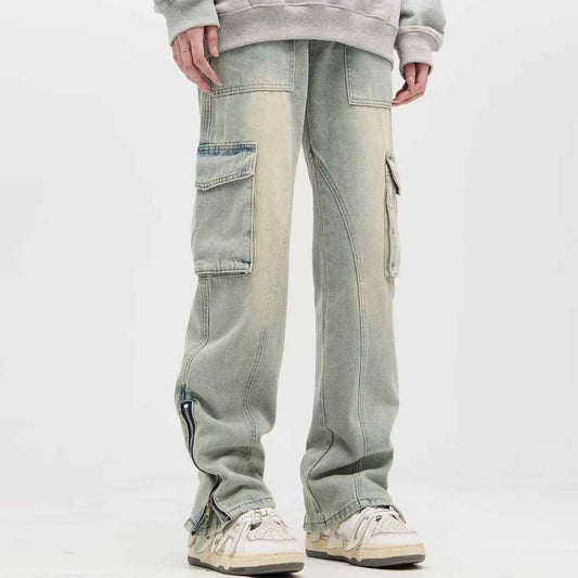 Multi-Pocket High Street Workwear Jeans