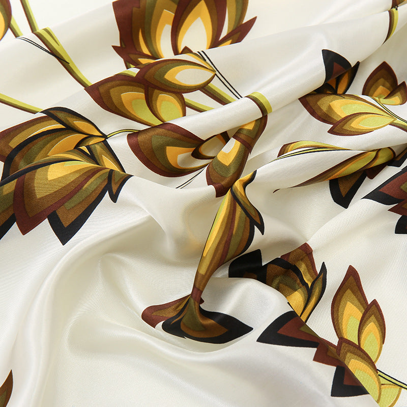 Simple And Elegant Plant Flower Large Square Scarf