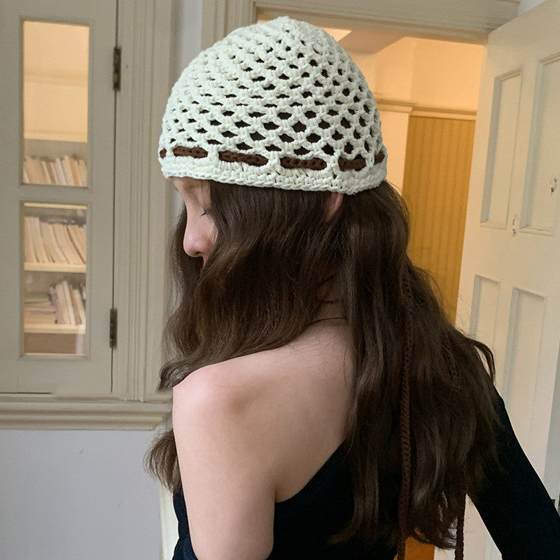 Women's All-match Handmade Crochet Woolen Cap