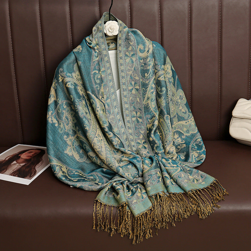 Jacquard Outerwear Women's Shawl Spring And Summer