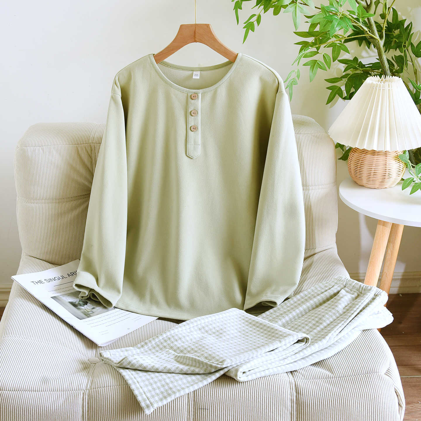 Pajamas Women's Autumn And Winter Warm Long Sleeves Can Be Outerwear Homewear