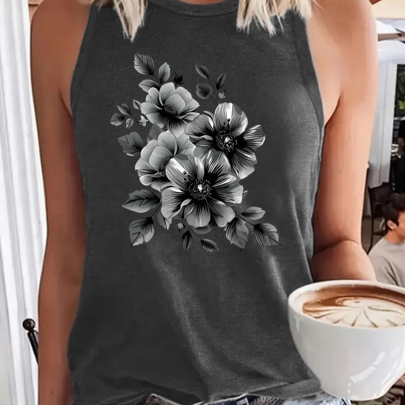 Soft And Comfortable Womens Vest With Floral Design