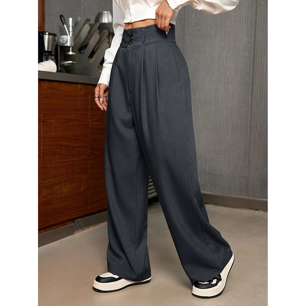 High Waist Drooping High-grade Suit Pants