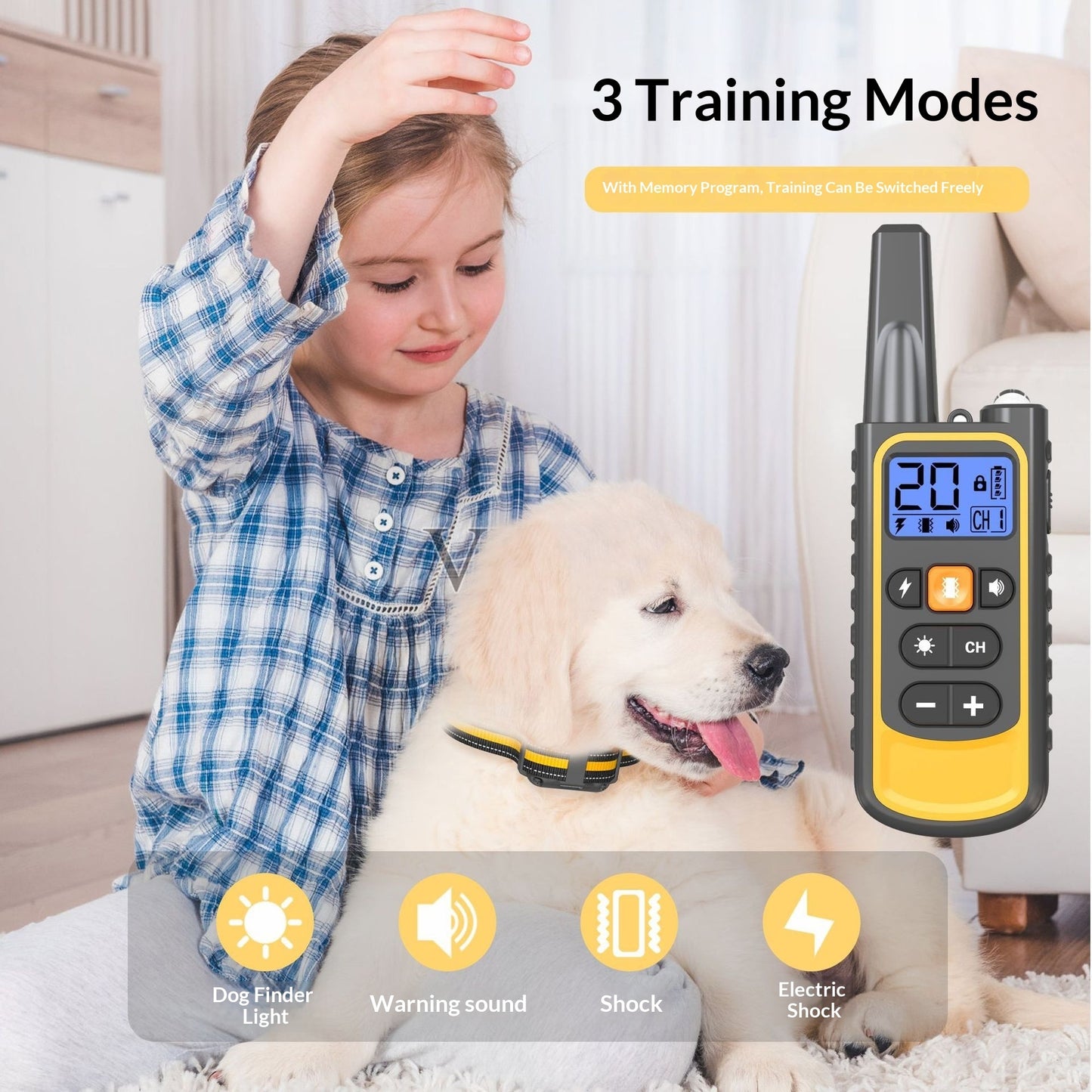 Remote Dog Training Device Anti-Barking Shock Collar