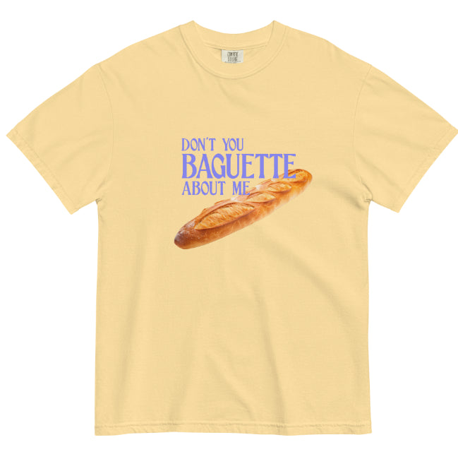 Long Stick Bread About Me T-shirt Digital Printing