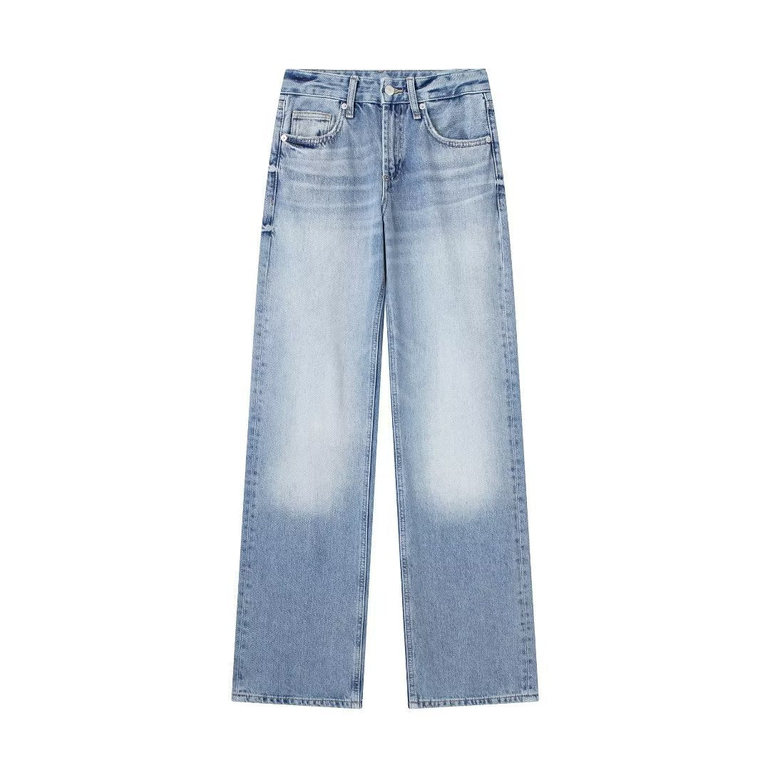 Maillard High Waist Loose Wide Legs Jeans