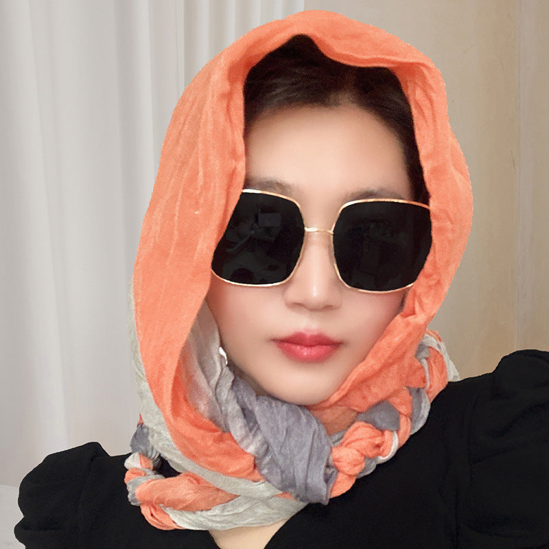 Hand-woven Hair Braid Scarf Girls Fashion Thin Scarf