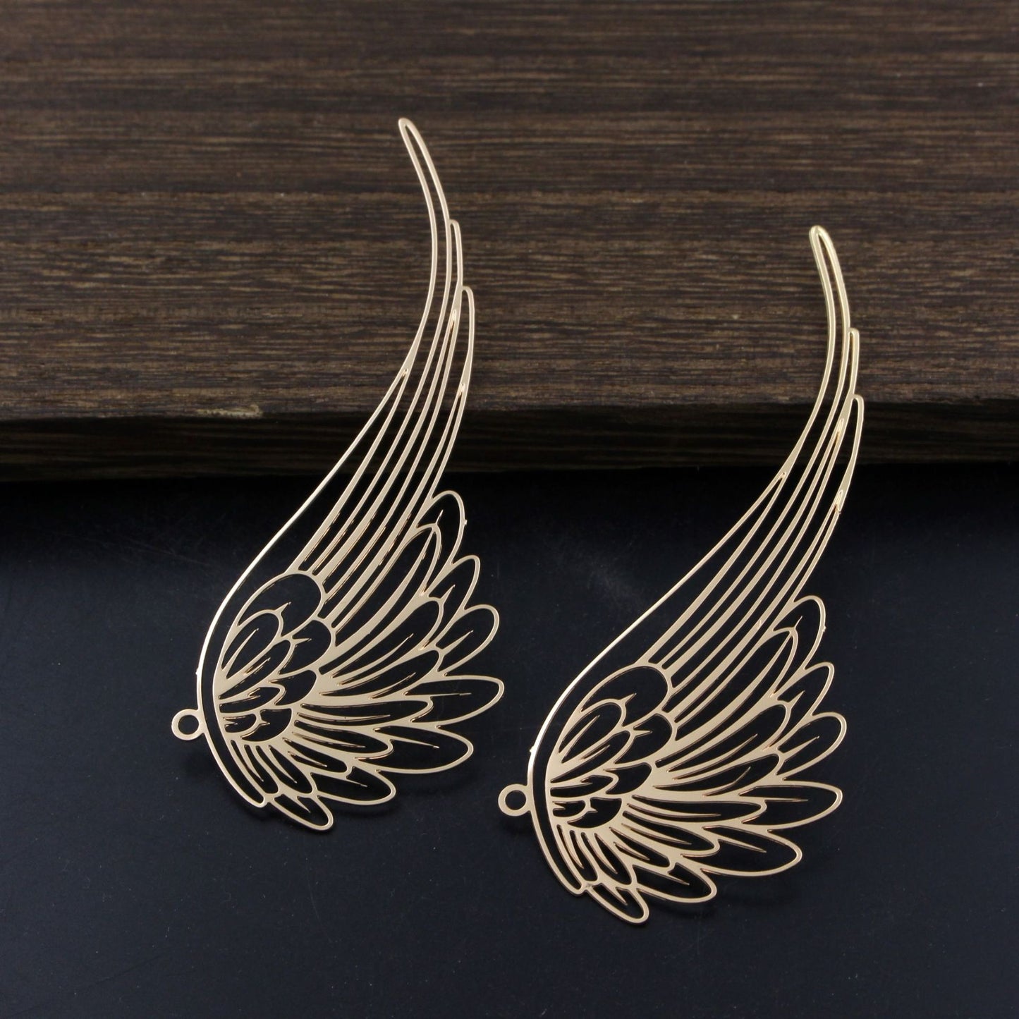 Jewelry Accessories Pure Copper Corrosion Wing Flower Pendant