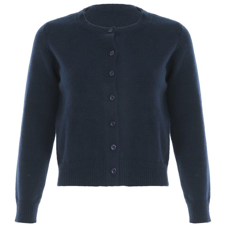 European And American Early Autumn Retro Knitted Top For Women