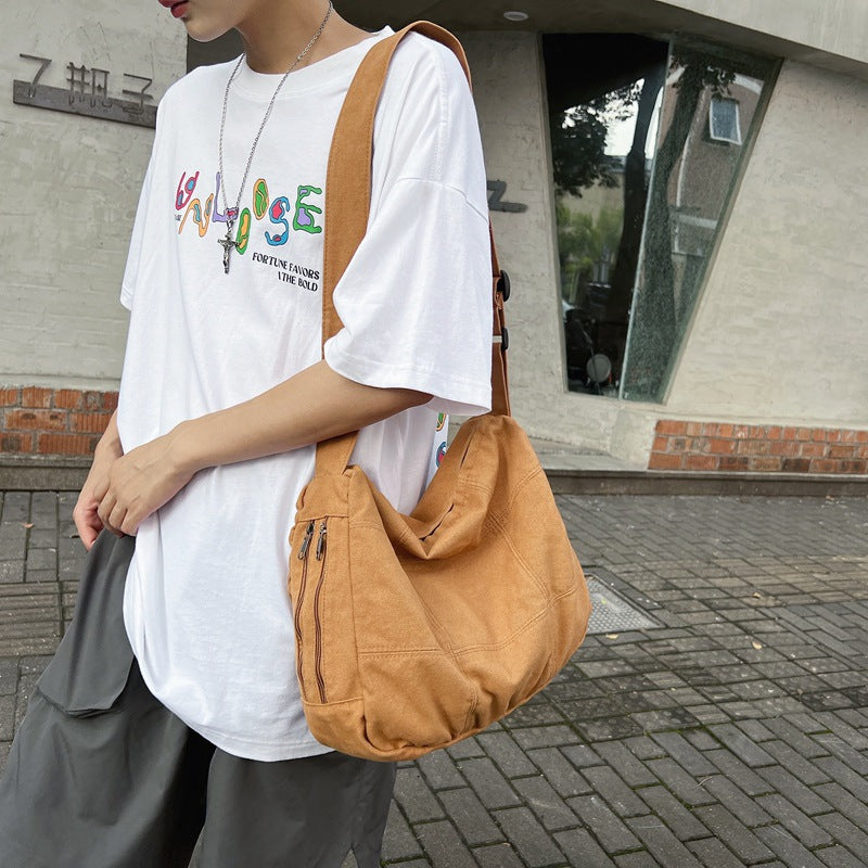 Women's Large-capacity Canvas Shoulder Crossbody Bag