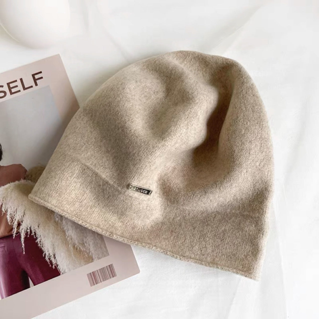 Versatile Cashmere Pile Loose Knit