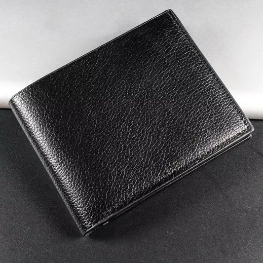 Men'S Wallet Genuine Leather Men Wallets Premium Product Real Cowhide Wallets for Man Short Black Walet Portefeuille Homme