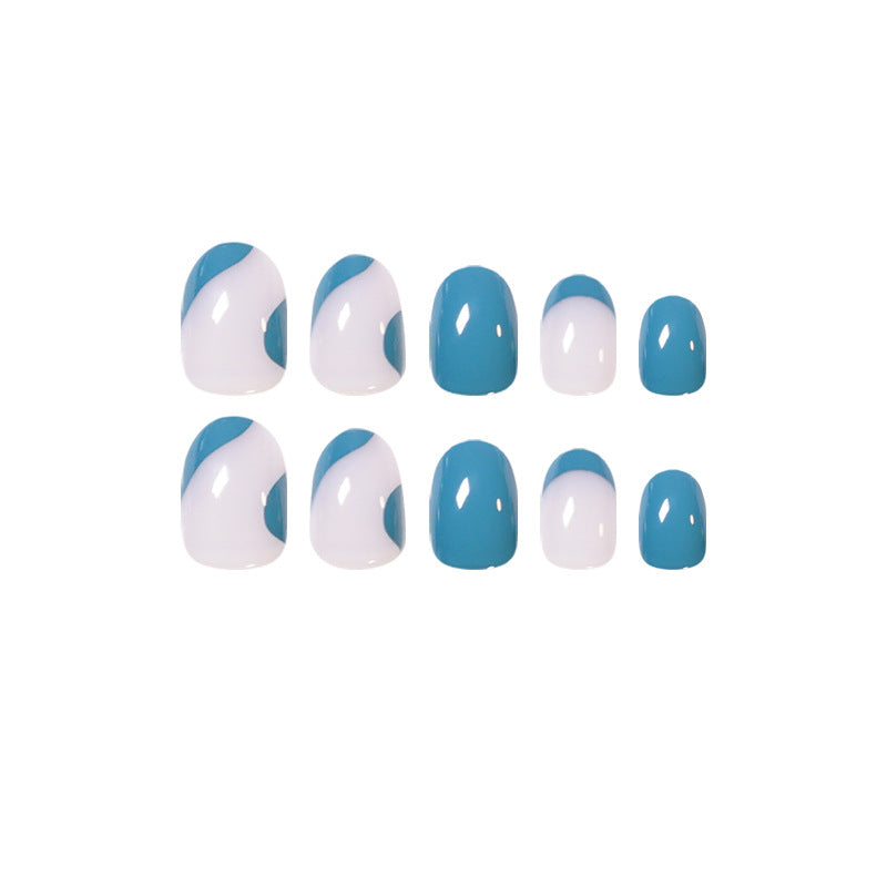 Short Round False Nail Patch