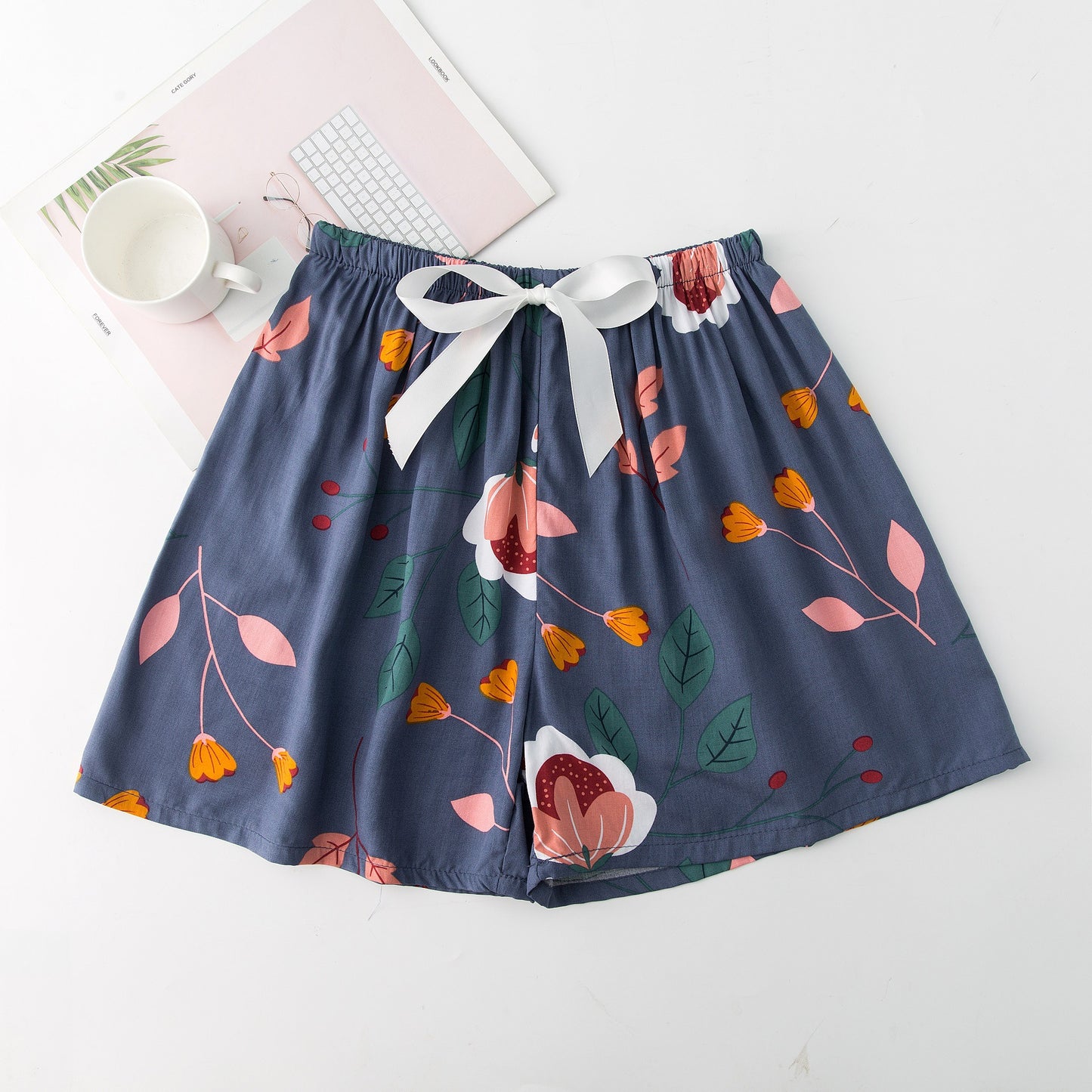 Shorts til kvinder Sommer Nye Pyjamasbukser i store størrelser, løse og tynde