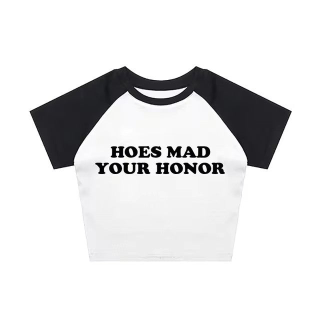 Sweet Cute Casual Letter Printed T-shirt Top Round Neck