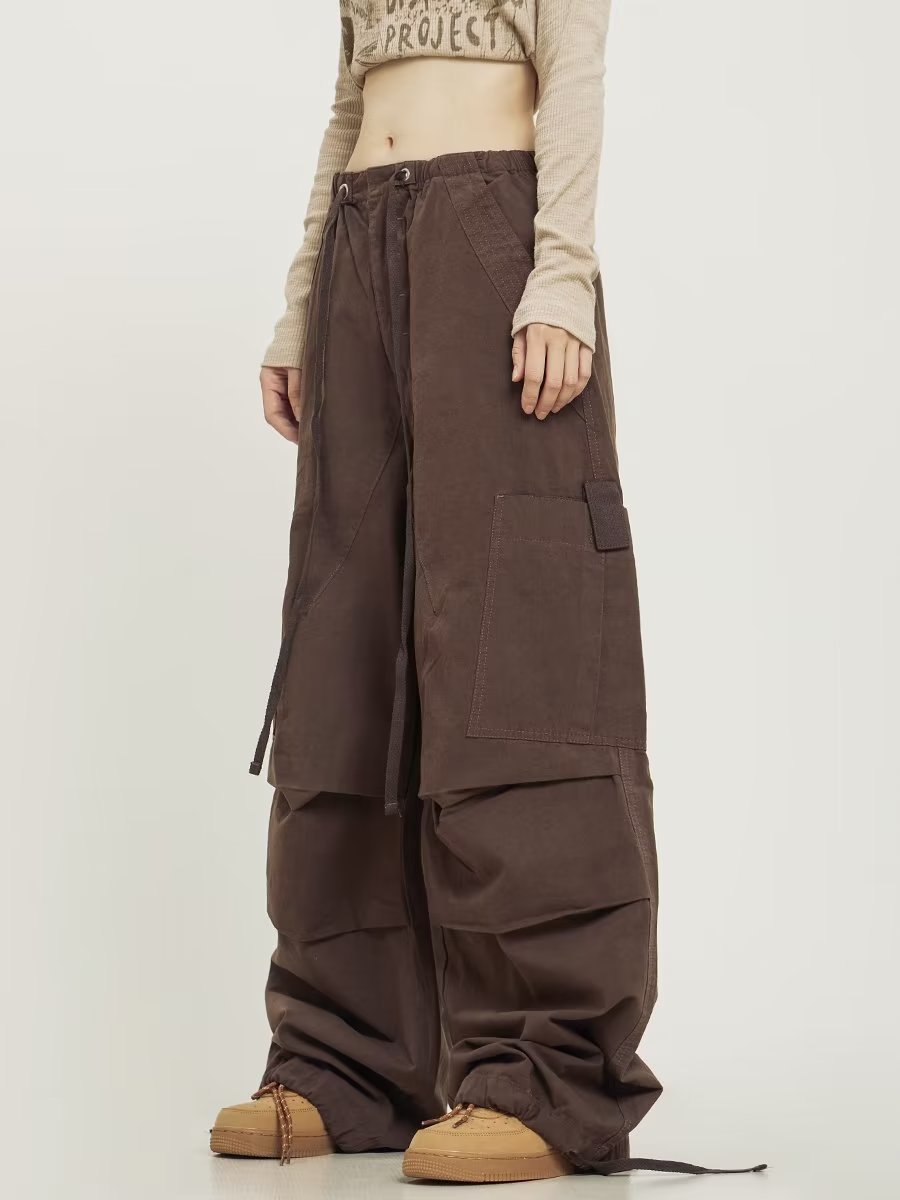 American Retro High Street Straight Wide Leg Casual Pants