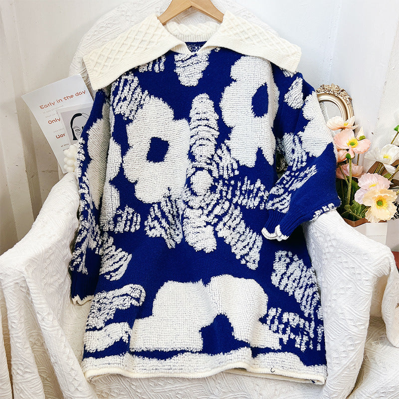 French Lazy Style Women's Loose Sweater