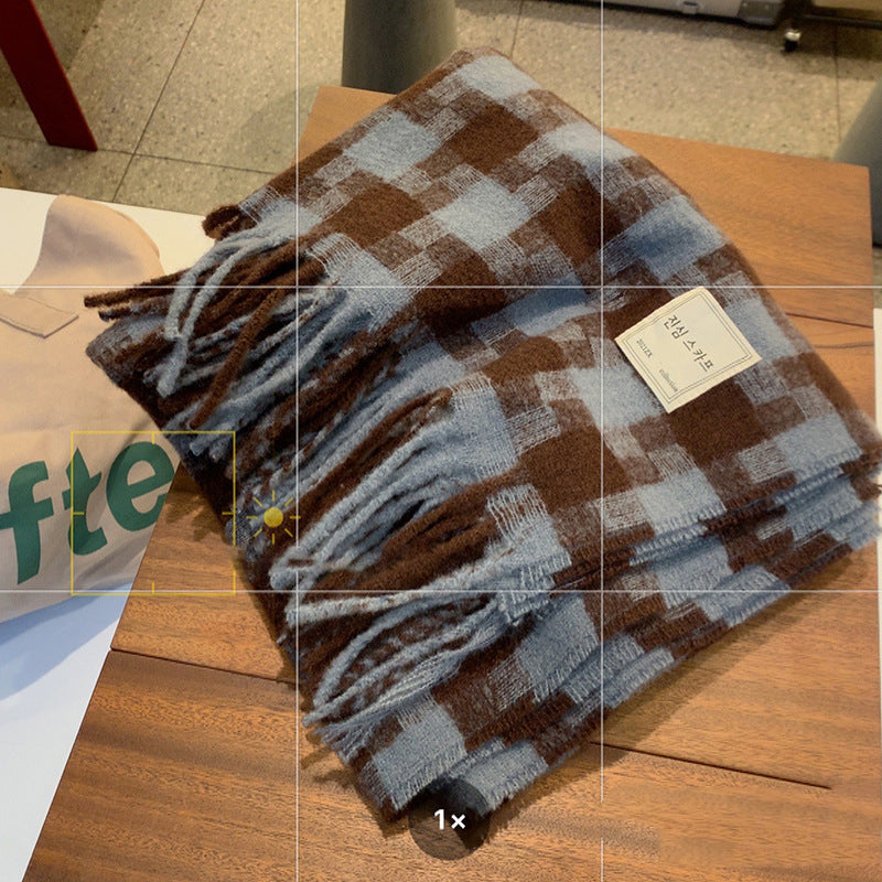 Core-spun Yarn Autumn And Winter Warm Scarf