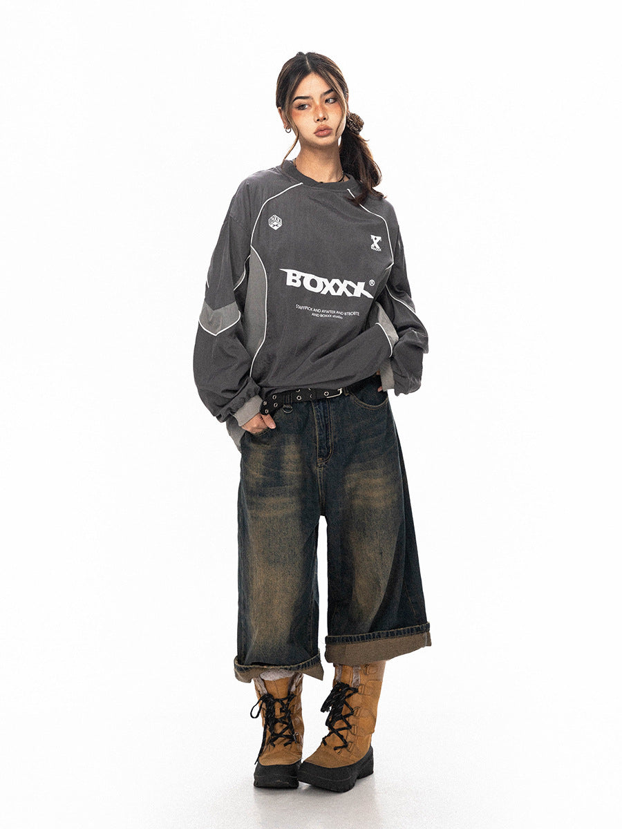 Pullover Loose Outdoor Casual Cargo Sweater