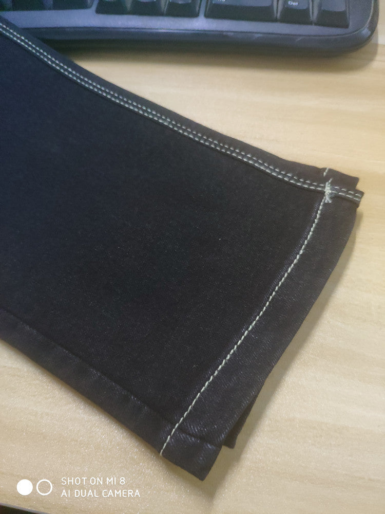 Italian Peach Hip Raise Jeans All Matching Slim Fit Slimming Hip Faux Pocket Leggings Smoky Gray Skinny Pants
