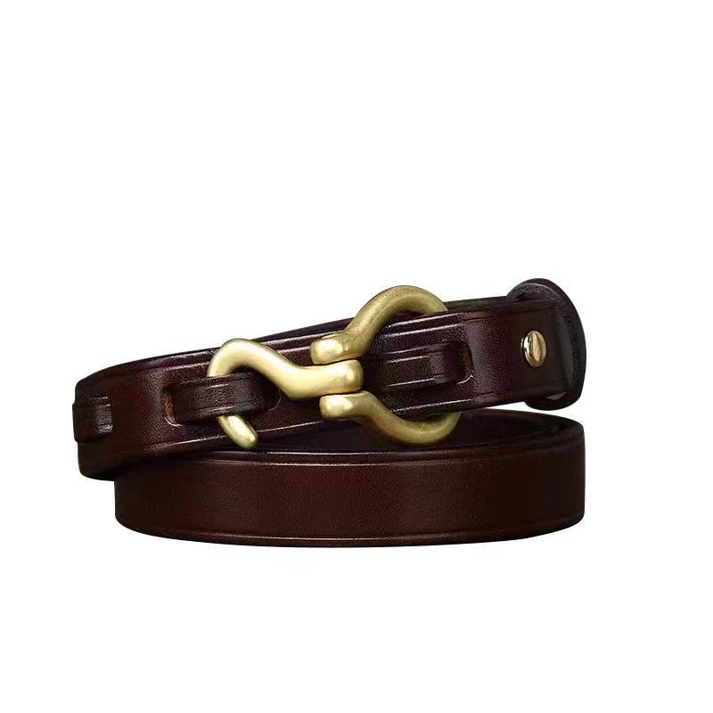 Handmade Retro Women's Fashion Versatile Decorative Thin Belt