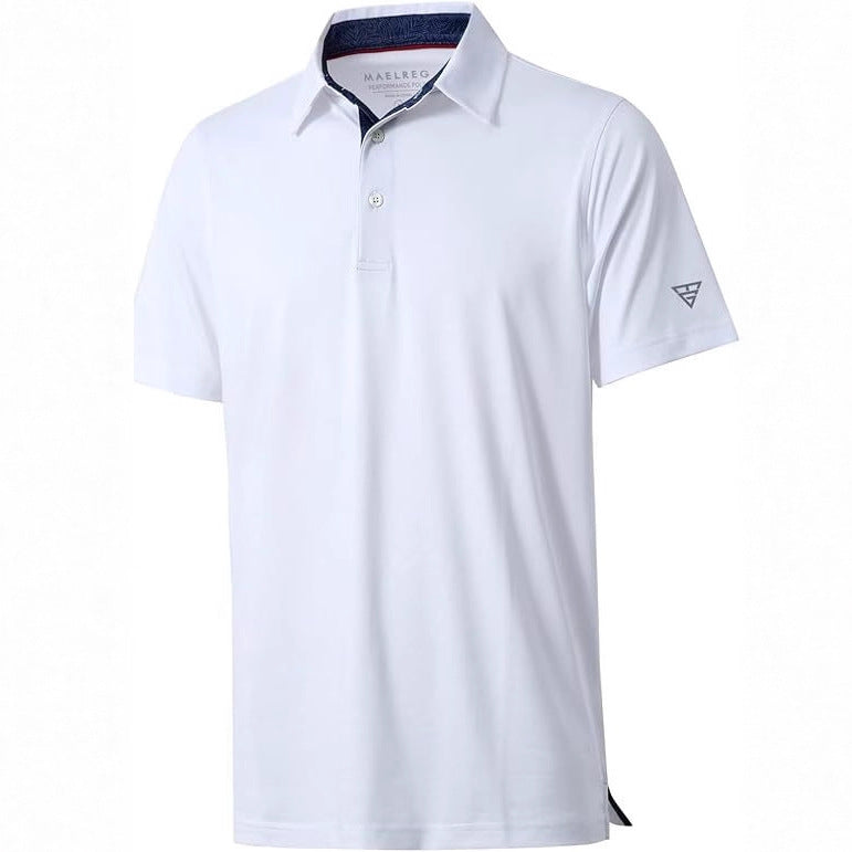 Fashionable Men's Golf Polo Shirt With A Turn-down Collarquick-drying And Breathable