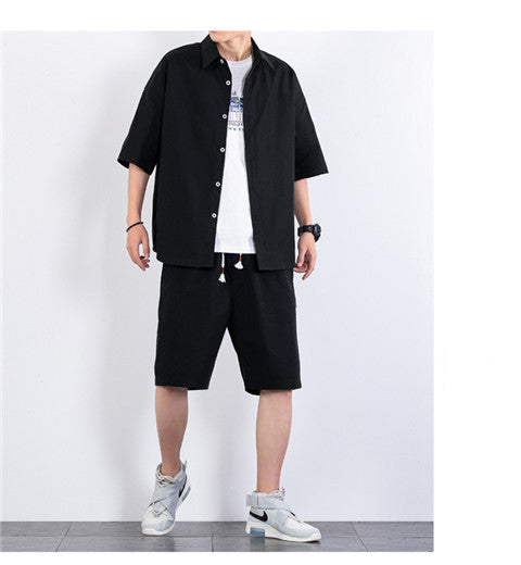 Short Sleeve Shorts Suit Sports Two-piece