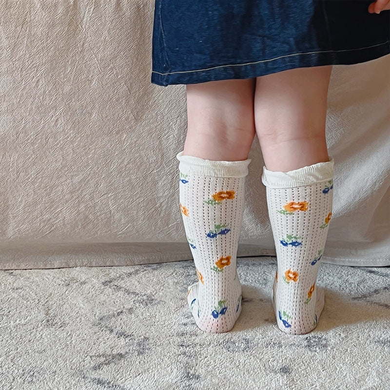 Summer Baby Thin Loose Women's Socks Spun Glass